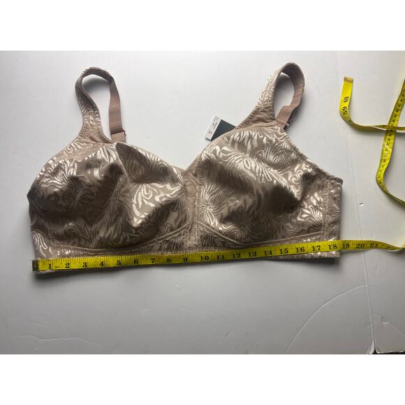 Deyllo Non Padded Wireless Bras Plus Size Full Coverage Minimizer Bra, Taupe 46D - Picture 4 of 8